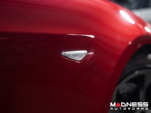 FIAT 124 Front Side Markers - set of 2 - w/ Dynamic LEDs - Crystal Clear